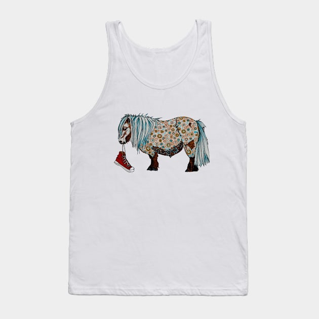 Shetland pony with a sneaker Tank Top by Every-wen